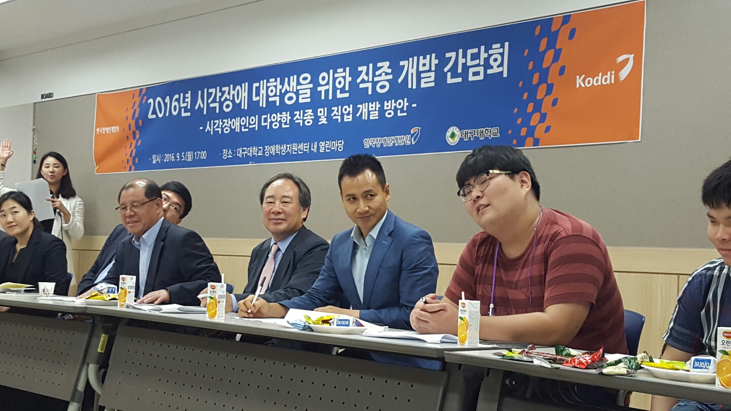 2016.9.5 시각간담회(한국장애인개발원)