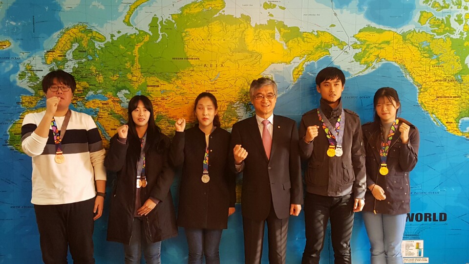 전국장애인체육대회 수상자 총장 간담회